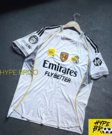 Real Madrid 25/26 Home Jersey – 15th UCL Patch Edition