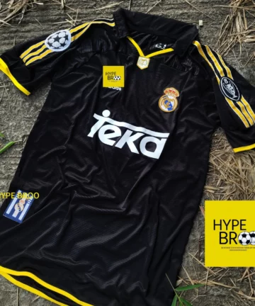 Real Madrid 1998/99 Away Kit Front View Retro Jersey