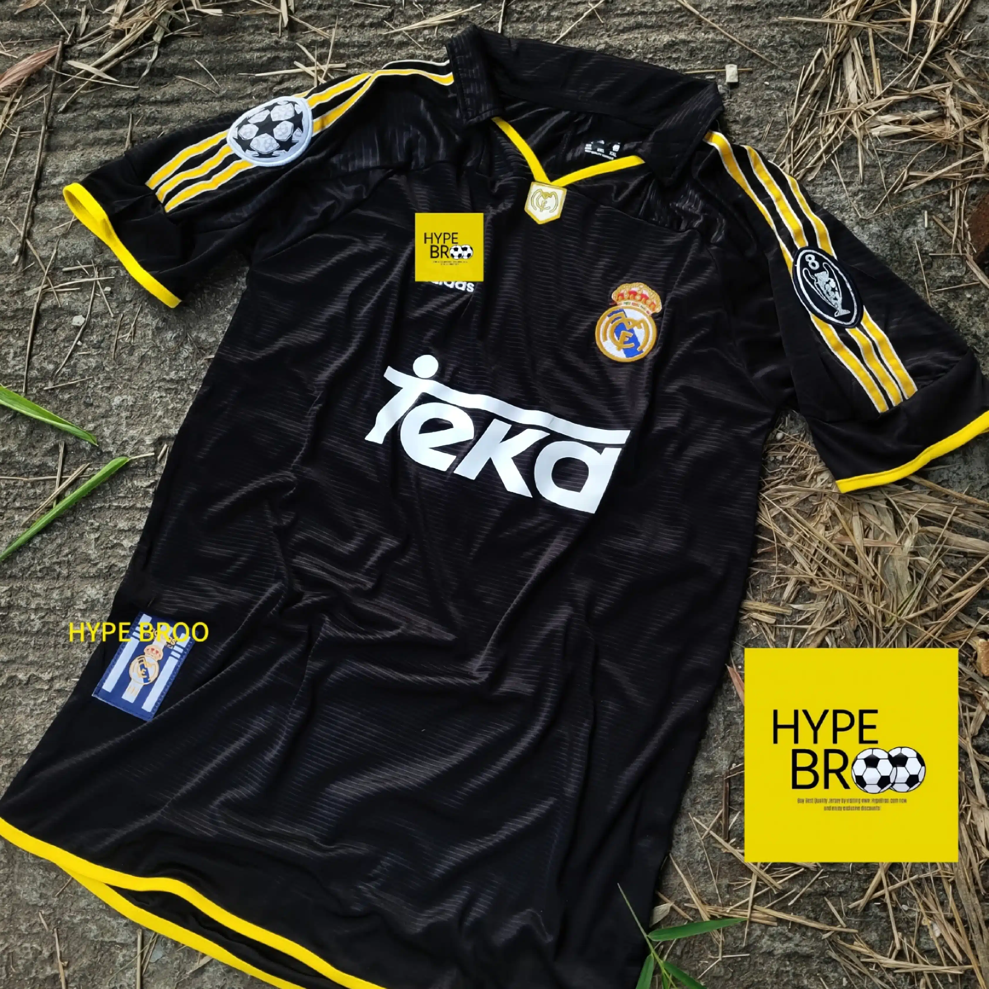 Real Madrid 1998/99 Away Kit Front View Retro Jersey