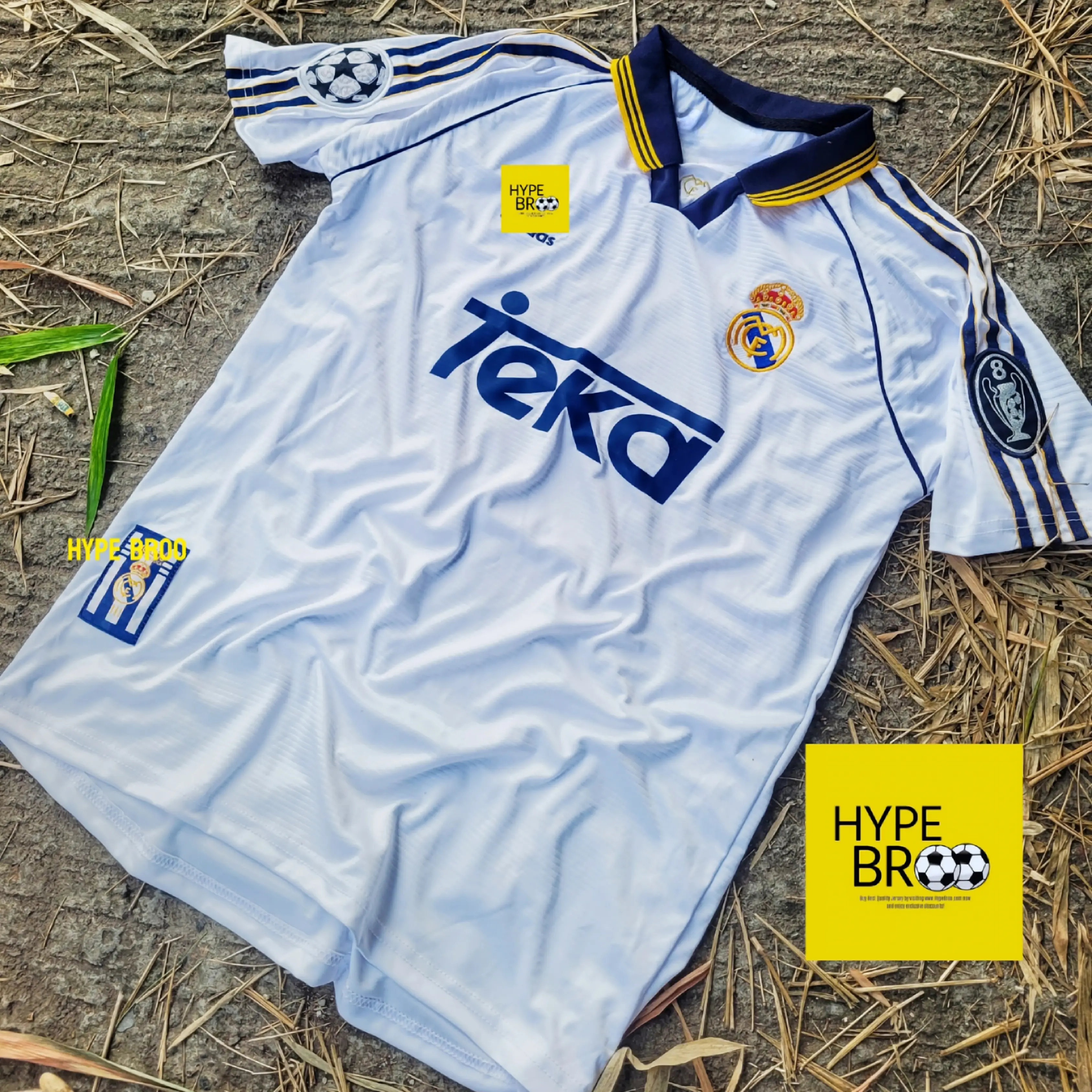 Real Madrid 1998/99 Home Kit Retro Edition Front View
