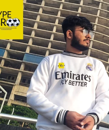 Real Madrid white sweatshirt front view