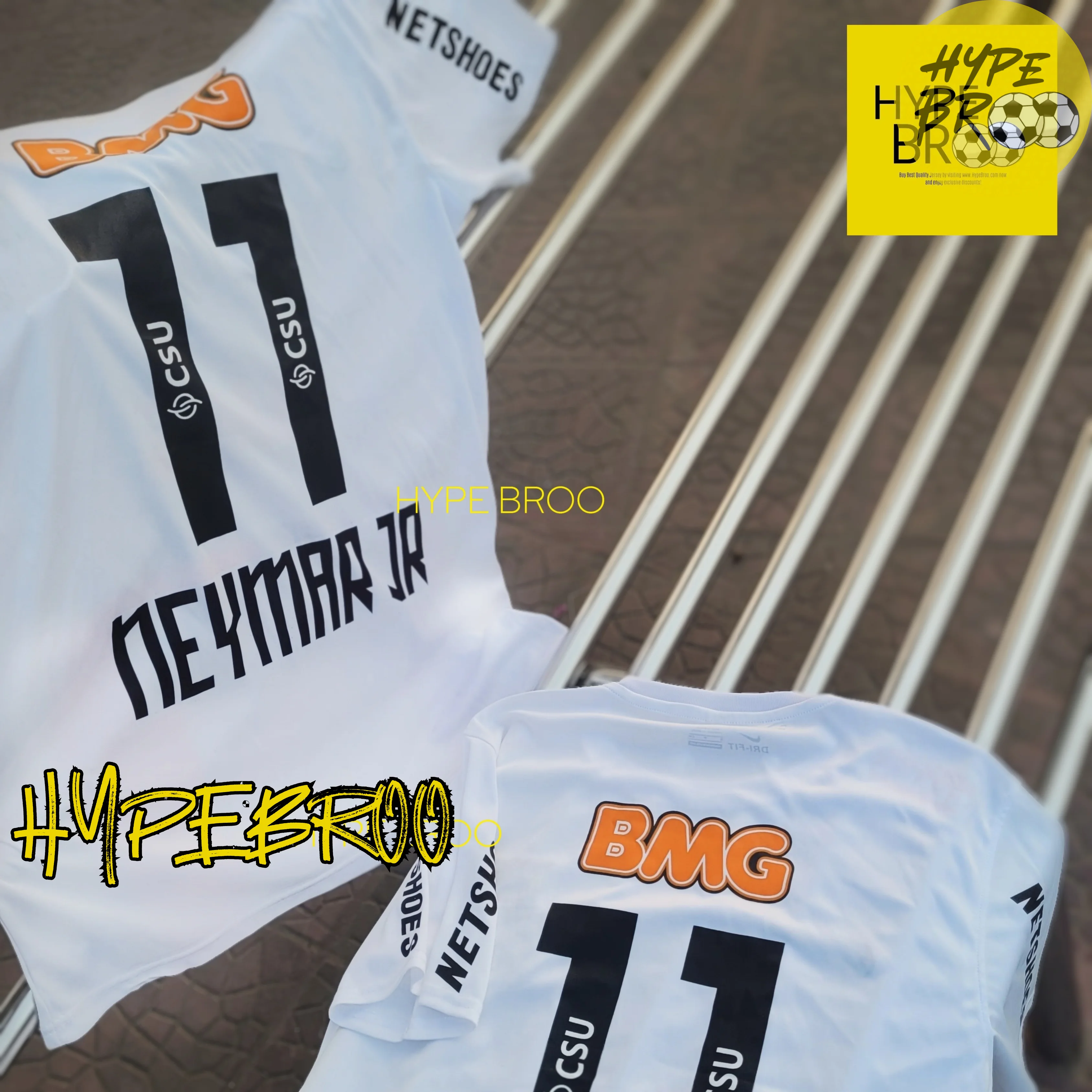 Santos 2012/13 Home Retro Kit Back View Neymar Jr 11 Print